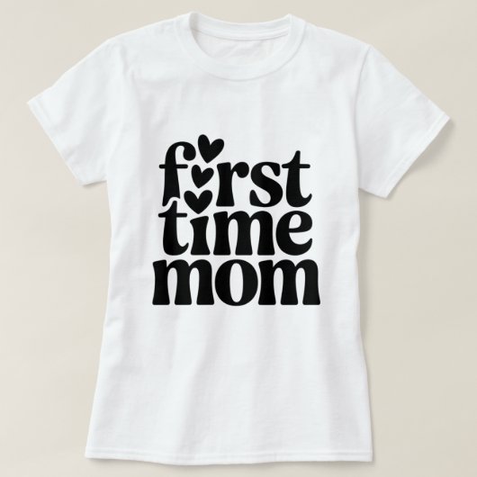 Eerste keer mam t-shirt (Design voorkant)