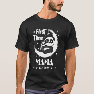 Eerste Keer Mama GESCHAT 2025 Moederdag Cute Harte T-shirt