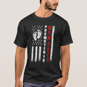 Eerste keer mama zwangerschap moederdag gepromoot t-shirt
