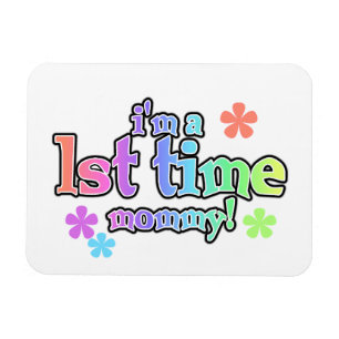 Eerste keer mammie regenboogtekst cadeautjes magneet