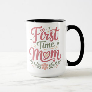 Eerste keer moeder Cute bloemige moederchap ontwer Mok