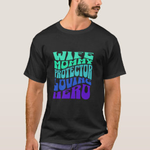 Eerste keer moeder mama ouder grappige retro vrouw t-shirt
