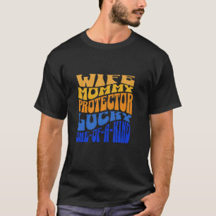 Eerste keer moeder mama ouder grappige retro vrouw t-shirt