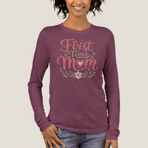 Eerste keer moeder Mooie bloemige moeder schap des Tri-Blend Shirt