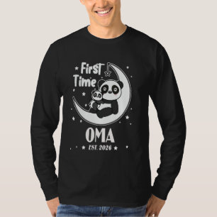 Eerste keer Oma EST. 2026 Moederdag Schattige Hear T-shirt