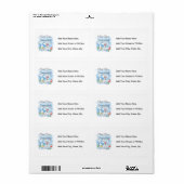 Eerste keer oma van jongen geschenken etiket (Full Sheet)