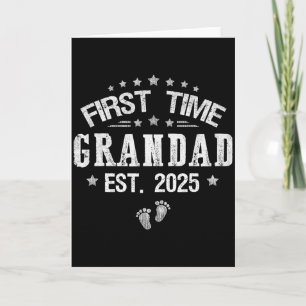 Eerste keer opa est 2025 Vaderdag gepromoot Kaart