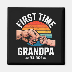 Eerste keer opa Geschat 2026 Baby Aankondiging Gew Magneet