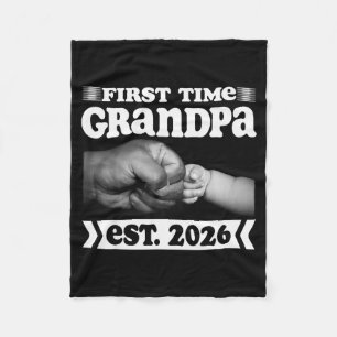 Eerste keer opa nieuwe papa vanaf 2026 T-shirt vad Fleece Deken