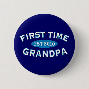 Eerste keer opa ronde button 5,7 cm