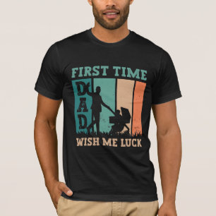 Eerste keer pap wens me geluk papa cadeau t-shirt