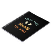 Eerste keer papa Fatherhood Vaderdag Notitieboek (Linkerzijde)