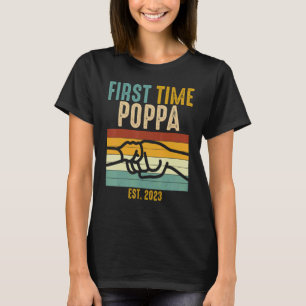 Eerste keer Poppa Oost 2023 Eerste Bump Promoted N T-shirt