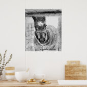 Eerste keer uit Lucinda Knowlton Poster (Keuken)