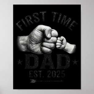 Eerste keer vader est 2025 Vuiststoot Nieuwe vader Poster