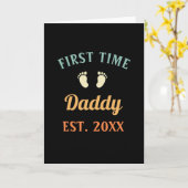 Eerste keer vader Vaderdag vaderschap Kaart (Gele Bloem)