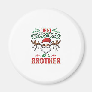 Eerste kerst als een broer Santa Gnome Magneet