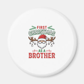 Eerste kerst als een broer Santa Gnome Magneet