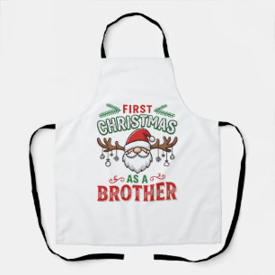 Eerste kerst als een broer Santa Gnome Schort
