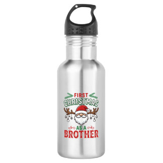 Eerste kerst als een broer Santa Gnome Waterfles