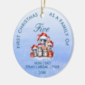 Eerste kerst als een Family Circle Ornament (Links)