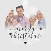 Eerste kerst als grootouders 2 foto ornament (achterkant)