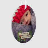 Eerste kerst als grootouders - Foto Ornament (voorkant)