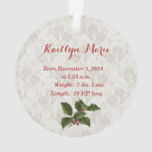 Eerste kerst als grootouders - Foto Ornament (achterkant)