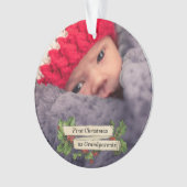 Eerste kerst als grootouders - Foto Ornament (voorkant)