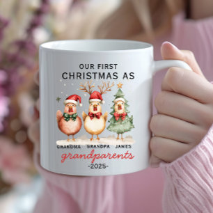 Eerste kerst als grootouders gepersonaliseerde mok