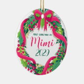 Eerste kerst als Mimi Keramisch Ornament (Rechts)