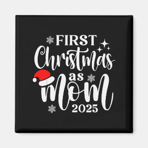 Eerste kerst als moeder 2025 Sneeuwvlok Kerstmis F Magneet