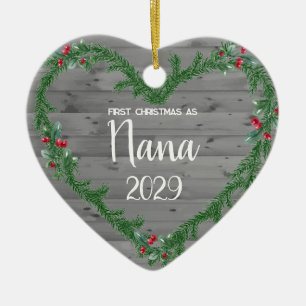Eerste kerst als Nana Keramisch Ornament