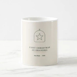 Eerste kerst als oma 2026 Aandenken Mok