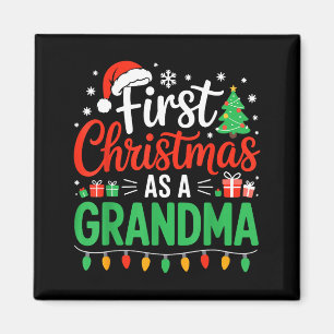 Eerste kerst als oma bijpassende nieuwe Nana Oma Magneet