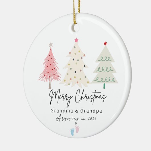 Eerste kerst als oma en opa Ornament (Links)