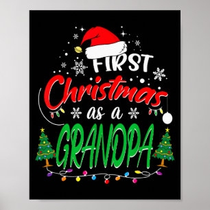 Eerste kerst als opa Nieuwe grootvader 1e K Poster