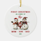 Eerste kerst als Ornament (Voorkant)