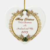 Eerste kerst als ornament voor man en vrouw (Achterkant)