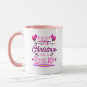 Eerste kerst als papa van een babymeisje mok