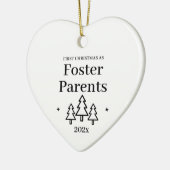 Eerste kerst als pleegouders 2025 keramisch ornament (Links)