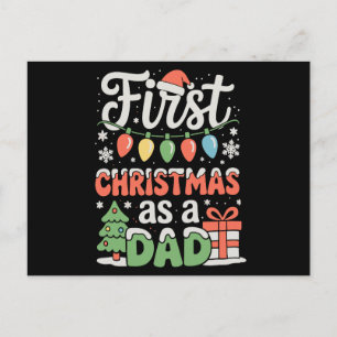 Eerste kerst als vader Nieuwe papa 1e kerst Feestdagenkaart