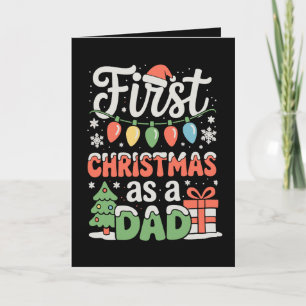 Eerste kerst als vader Nieuwe papa 1e kerst Kaart