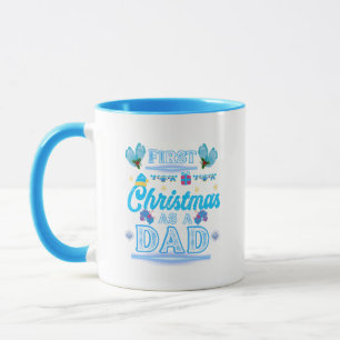 Eerste kerst als vader van een jongen mok