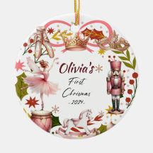 Eerste kerst Baby coquette girly roze