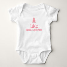 Eerste kerst baby Isla 1e Kerst Naam Outfit