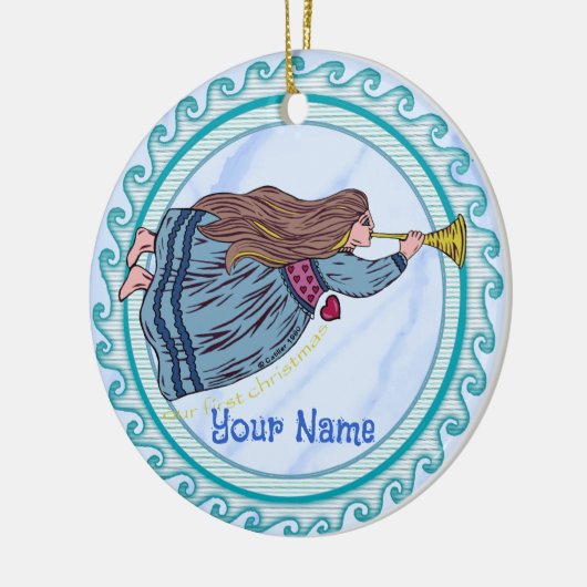 Eerste kerst engel ornamenten (Links)