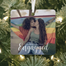 Eerste kerst geëngageerde Gay Pride gepersonalisee