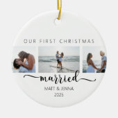 Eerste kerst getrouwd ornament (Voorkant)