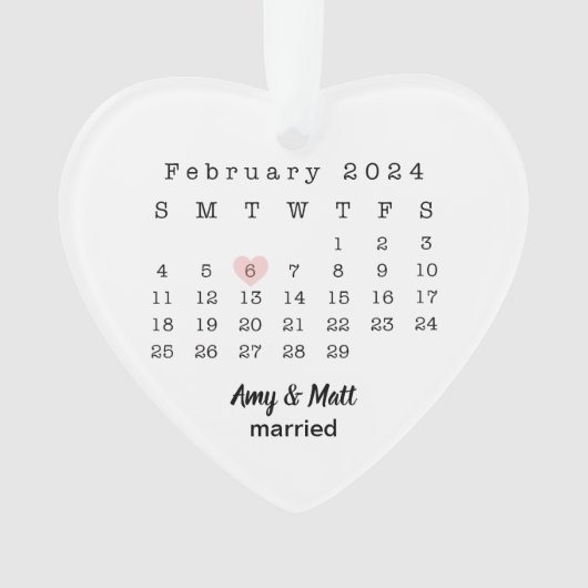 Eerste kerst getrouwde foto en datum keramiek ornament (voorkant)
